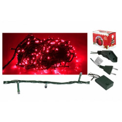 Lampki choinkowe 100 LED czerwone (8m) / LxAS109