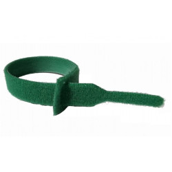 Opaski rzepowe 20x125mm BTB Straps zielone 10szt. do organizacji kabli