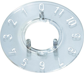 Scale disc, 0-11, 360°, for rotary knobs size 13.5, A4413049