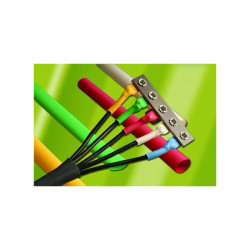 Alpha Wire F2211/8 BK005 2:1 Heat Shrink Tubing Black 0.125&quot; (100ft reel)