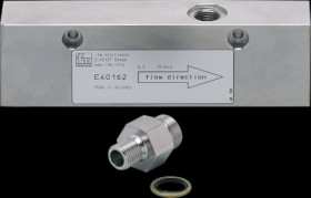 Process adapter, 300 bar/30 MPa, M18, G 1/2, 0.5-5 l/min for low flow rates, E40162