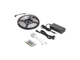 Zestaw oświetleniowy LED (sznur LED RGB, kontroler kolorów, zasilacz)