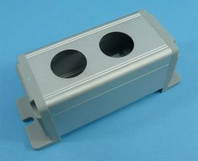 OBUDOWA PRZYCISKU 2x 45x49,5x99 ALU 22mm