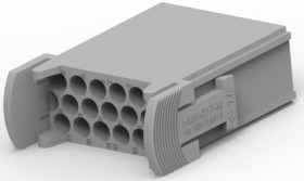 Pin contact insert, 17 pole, unequipped, crimp connection, T2111172101-000