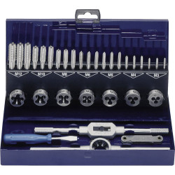 Eventus 10711 Tap Tool Kit, 32-Piece HSS, Metric, M3-M12, Pro Grade