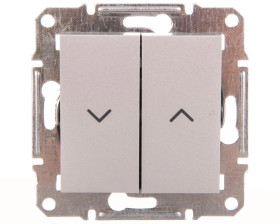 ASFORA Przycisk żaluzjowy bez ramki aluminium EPH1300161