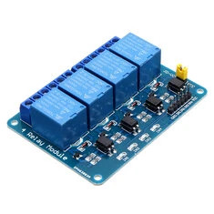 3 szt. moduł przekaźnika 5V 4-kanałowy dla PIC ARM DSP AVR MSP430 Blue Geekcreit dla Arduino - produkty, które działają z oficja