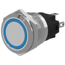 EAO 82-6151.1126 EAO Series82 82-6151.1126 Illum Button Mo22 5mm Flat Blue 230V