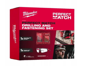 ZESTAW MILWAUKEE PERFECT MATCH WIERTŁA I BITY OKULARY