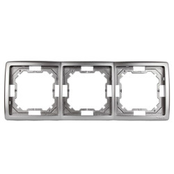 Ramka potrójna inox BMR3/21 Kontakt-Simon Basic