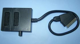 ROZG.SCART 21-PIN WT-&gt;2xGN.SCART+PRZEŁ.