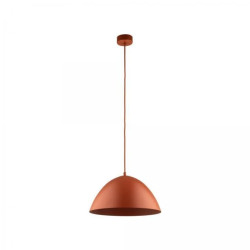 Lampa wisząca FARO w kolorze ceglanym, klosz w kształcie kopuły na E27 10259 TK Lighting