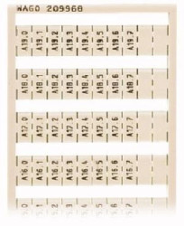 Ramka z oznacznikami A10,0-A19,7 209-968 /5szt./