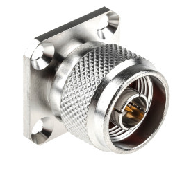 Złącze koncentryczne Montaż na panelu Męski 50Ω typ złącza Złącze N 0 to 11GHz Lutowane