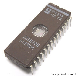 27C256-12FA 256Kbit UV EPROM DIP28CW SIGNETICS USED
