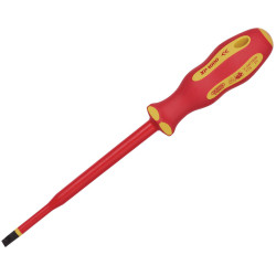 Draper 02162 XP1000 VDE Slimline Plain Slot Screwdriver 6.5 x 150mm