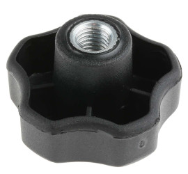 Pokrętło mocujące M10 długość gwintu: 15mm średnica pokrętła 50mm średnica gwintu: 10mm Z wieloma pokrętłami Otwór