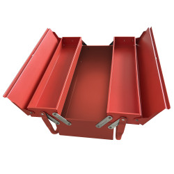 Skrzynka narzędziowa długość 435mm RS PRO Wspornik 435 x 200 x 160mm kolor: Czerwony