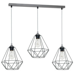 Lampa wisząca BASKET GRAY 3xE27 MLP7217 Milagro