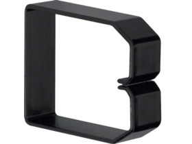 tehalit.BA6 Klamra do przewodów 80x60 czarny B800603 HAGER