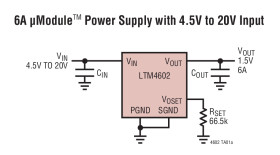 6A High Efficiency DC/DC µModule (Power Module)