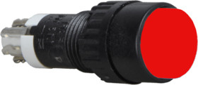 Pushbutton, 2 pole, red, unlit , 0.5 A/24 V, mounting Ø 9.1 mm, IP40, 1.15.106.301/0313