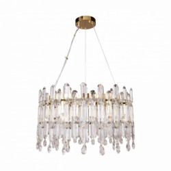 Lampa wisząca CROWN kolor złoty/przezroczysty metal/szkło, 6xE14 IP20 9867-500 Zuma Line