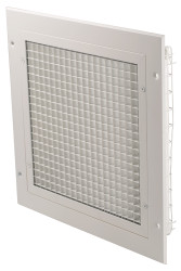 Kratka wentylacyjna, Biały, Aluminium, 300 x 300mm 32mm