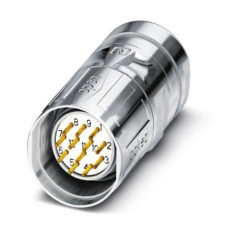 Złącze wielostykowe przemysłowe 12-pinowe M23 Montaż na kablu Wtyczka Phoenix Contact