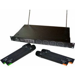 Mikrofon bezprzew.LS-8888 4 mik do ręki AZUSA