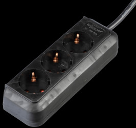 1158620015 ECO socket outlet, without switch, black