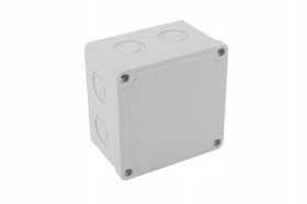 PUSZKA ELEKTRYCZNA INSTALACYJNA NATYNKOWA HERMETYCZNA IP55 110x110x72 mm 4/AK/ABS-11011050