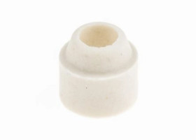 Koralik ceramiczny, Ceramika, Biały, otwór: 4.5mm, +1200C