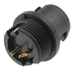 Złącze wielostykowe przemysłowe 2-pinowe Subminiaturowe, panelowe Wtyczka Binder