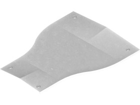 Pokrywa redukcji symetryczna PZRDSC300/200 z zamkiem grubość blachy 2,0mm 210203 BAKS