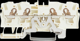 2004-1408 Shield conductor terminal block, 4-wire, Ø 0.5 - 4.0 mm