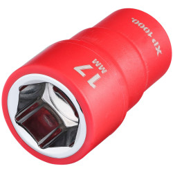 Draper 17650 XP1000&#xAE; VDE Socket, 3/8&quot; Sq. Dr., 17mm - 17650