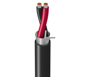 Kabel do transmisji danych 1 -parowy 0,75 mm² 2 -rdzeniowy Ekranowany 18 AWG AWG PVC 150 V, 300 V Skrętka