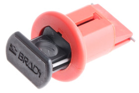 Blokada Miniaturowe blokady wyłączników Brady Czerwony zamki: 1