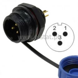 Złącze przemysłowe SP1312/P3 WT do obud. ( 3P 8A)