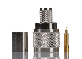 Złącze koncentryczne Montaż na kablu Męski 50Ω typ złącza Złącze N 11GHz Połączenie zagniatane typ kabla RG213