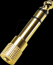 CA1213 6.35 mm stereo jack plug to 3.5 mm stereo jack socket