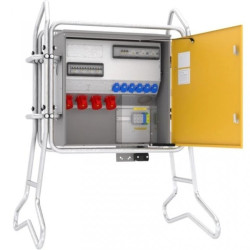 Rozdzielnica budowlana elBOX-XL Z125-004006 IP44 w ramie zaciski 5x95 mm2, gn. 6xGK 230V 16A, 4xCEE 32A, 3xRCCB 76551020