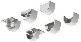 Zestaw Zaślepek, kolor srebrny, do Profilu LED 2194 Häfele Lighting, 83374877