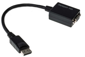 Kabel DisplayPort długość 150mm DisplayPort na VGA B: VGA A: Display Port RS PRO 1080p