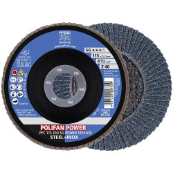 PFERD 67784115 Z SG Power flap Disc 115mm bore 22.23mm 10pcs