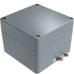 Obudowa Aluminium odlewane szerokość zew. 122 mm długość zew. 91 mm wys. zew. 120 mm RS PRO IP66 Szary