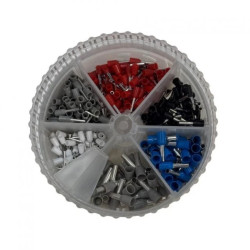 Zestaw końcówek I / końcówki tulejkowe izolowane 0,5/0,75/1,0/1,5/2,5/4,0