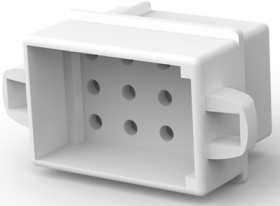 Socket housing, 12 pole, pitch 5.13 mm, straight, natural, 1-480278-0
