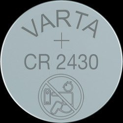 6430101401 Varta button cell battery, 3 V, 280 mAh, 24.5x3.0 mm